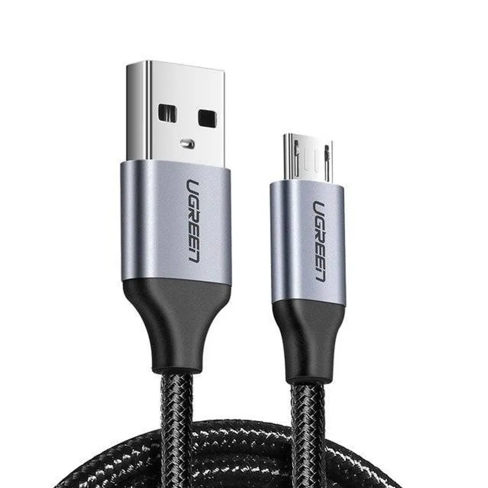 ⁨Kabel USB do Micro USB UGREEN US290, 3m (czarny)⁩ w sklepie Wasserman.eu