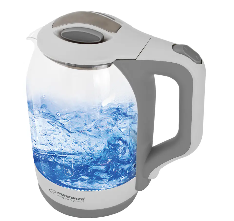 ⁨Esperanza EKK025W Electric kettle 1.7 L White, Multicolor 1500 W⁩ at Wasserman.eu