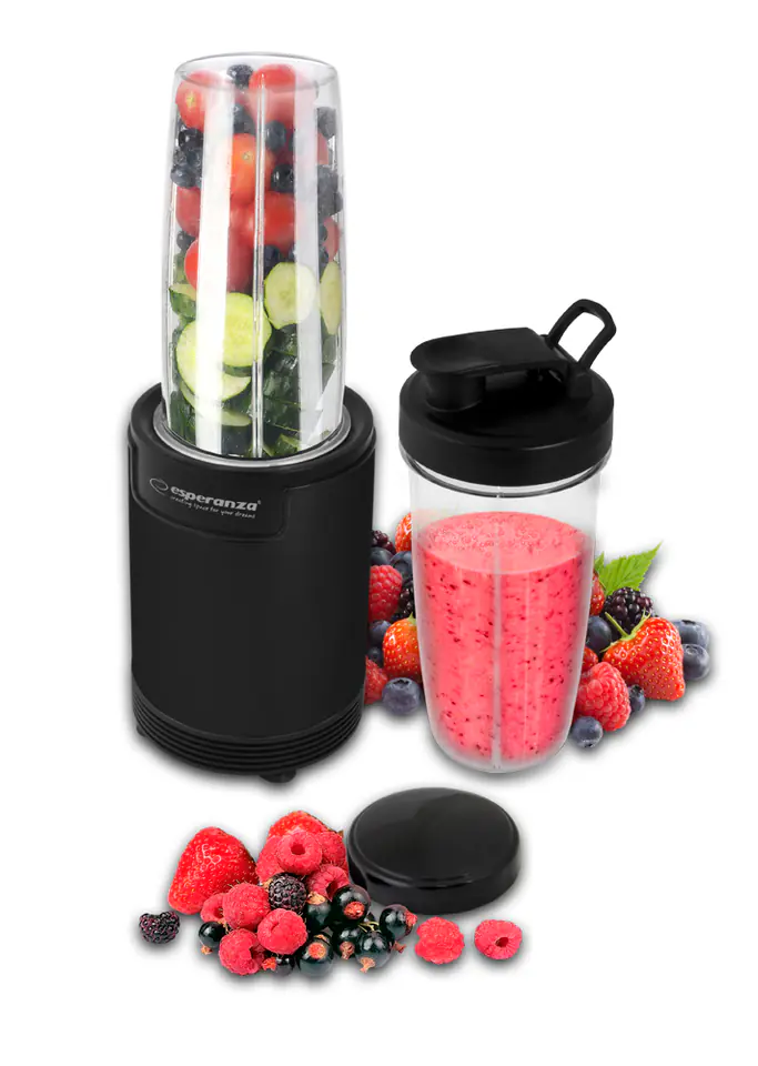 ⁨Blender smoothie Esperanza NUTRI SHOT EKM029 (700W; kolor czarny)⁩ w sklepie Wasserman.eu