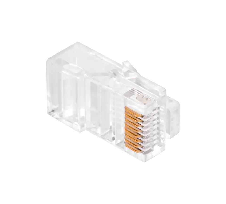 Wtyk telefon. RJ45 8P 8C(drut)przelotowy CAT.5E w sklepie Wasserman.eu