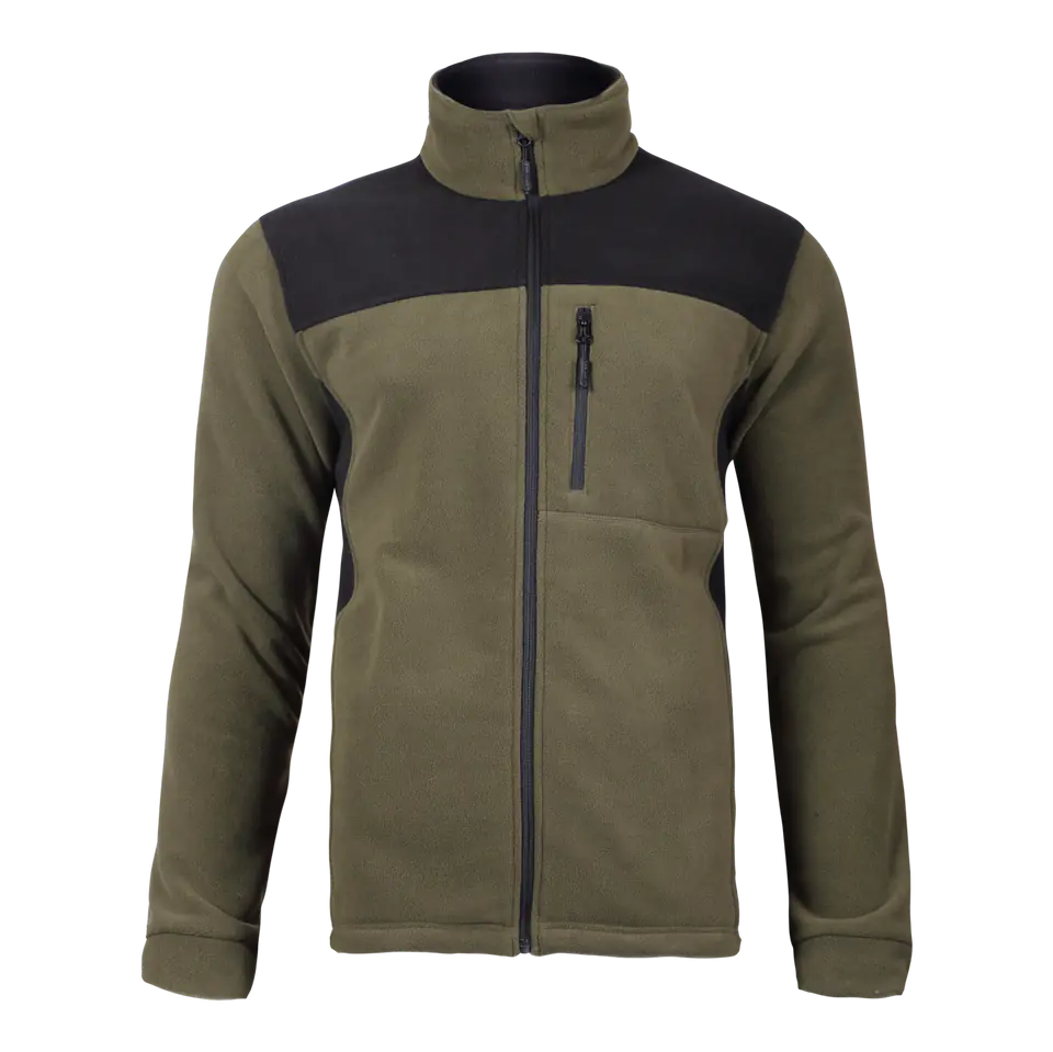 ⁨FLEECE JACKET, KHAKI-BLACK, "2XL", CE, LAHTI⁩ at Wasserman.eu