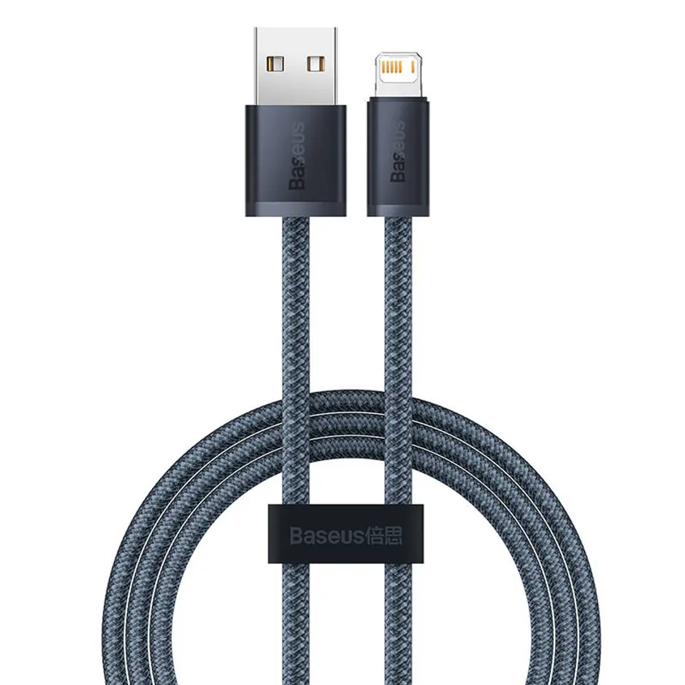 ⁨Kabel USB do Lightning Baseus Dynamic Series, 2.4A, 1m (szary)⁩ w sklepie Wasserman.eu