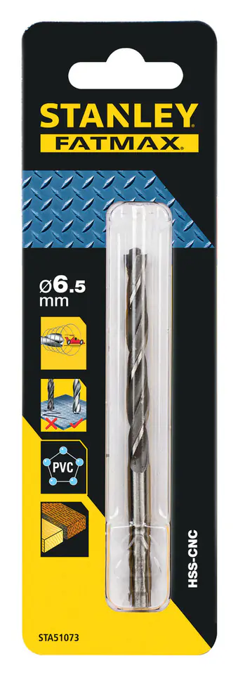 ⁨Twist drill hss-cnc fat max fi=6.5 mm⁩ at Wasserman.eu