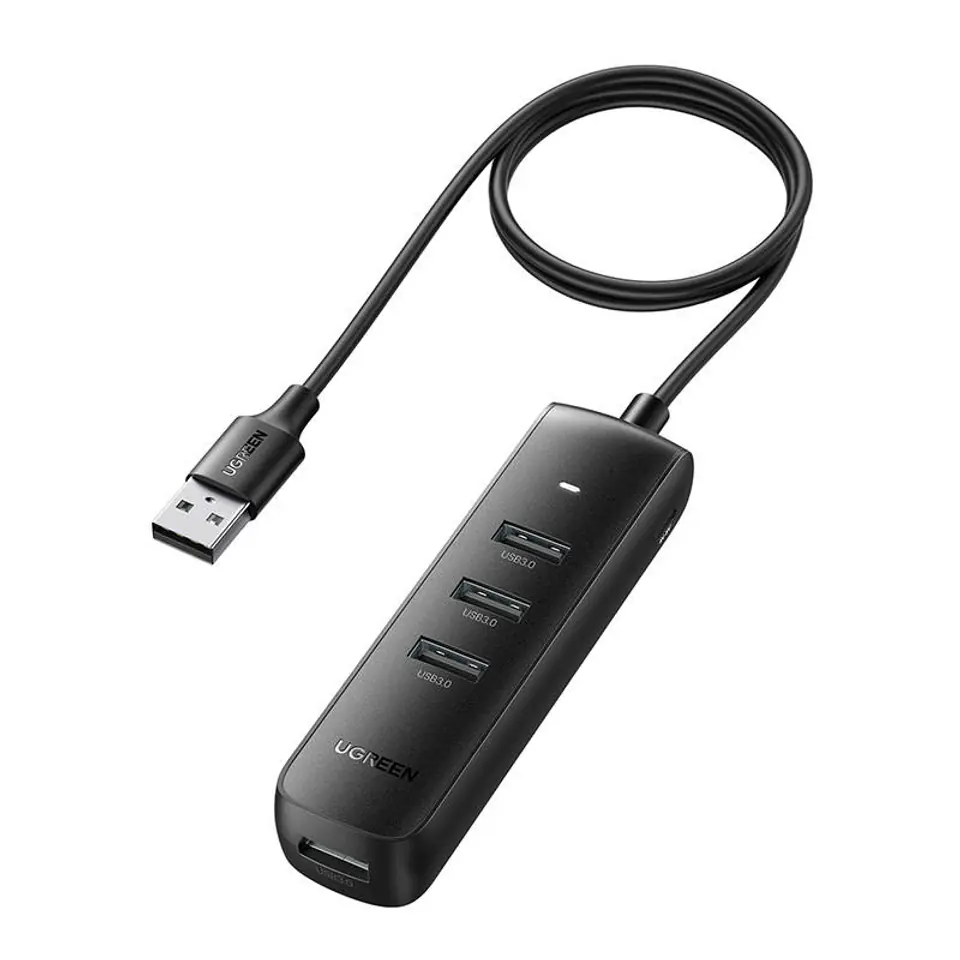 ⁨4in1 Adapter UGREEN CM416 USB to 4x USB 0.25m (Black)⁩ at Wasserman.eu