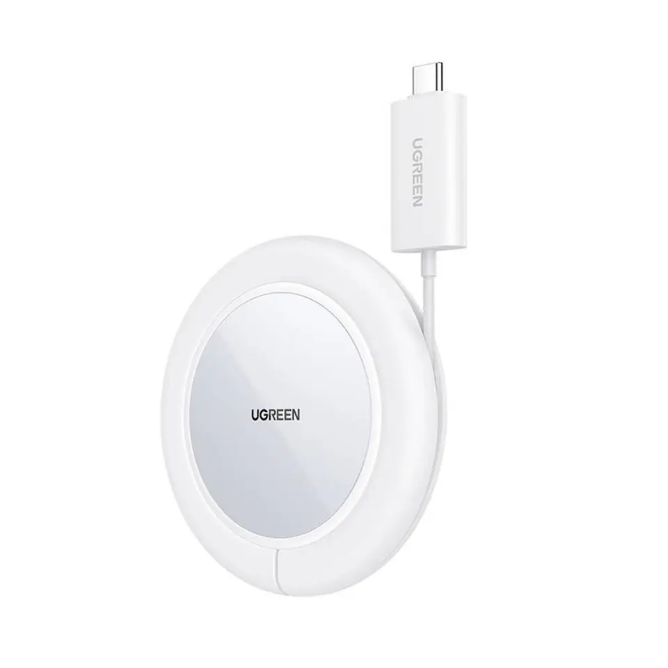 ⁨Wireless charger UGREEN CD245, 15W (white)⁩ at Wasserman.eu