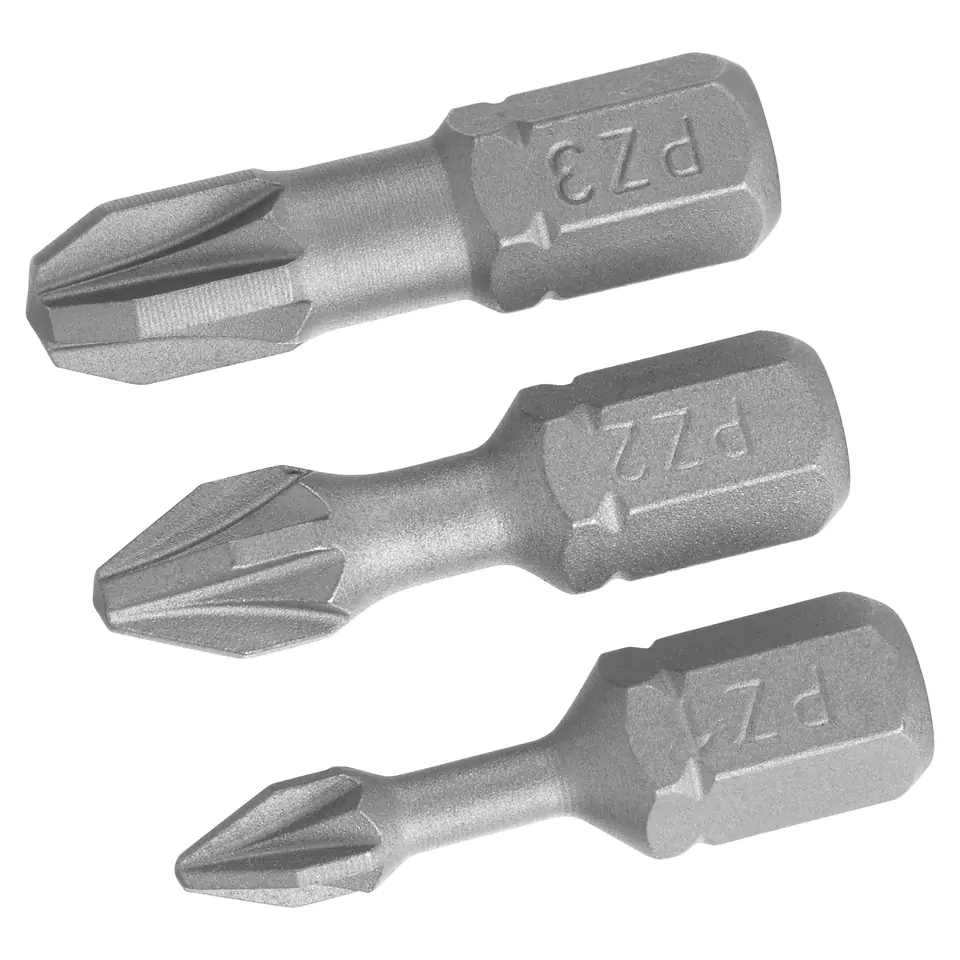 ⁨Screw tips. - pozidriv torsion kpl. pz1,2,3/25 (3pcs)⁩ at Wasserman.eu