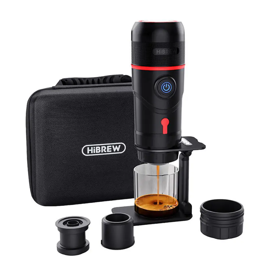 ⁨Portable 3in1 coffee maker with 80W HiBREW H4-premium case⁩ at Wasserman.eu