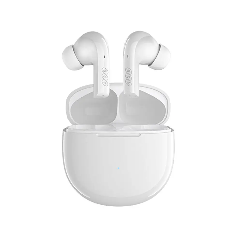 ⁨TWS QCY T18 headphones (white)⁩ at Wasserman.eu