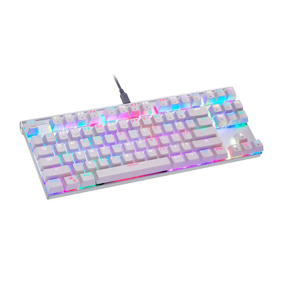 ⁨Klawiatura mechaniczna Motospeed CK101 RGB (biała)⁩ w sklepie Wasserman.eu