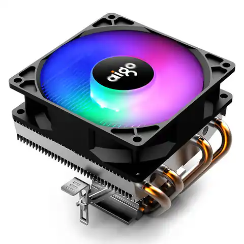 ⁨Active cooling for Aigo CC94 RGB CPU (heatsink + 90x90 fan) black⁩ at Wasserman.eu