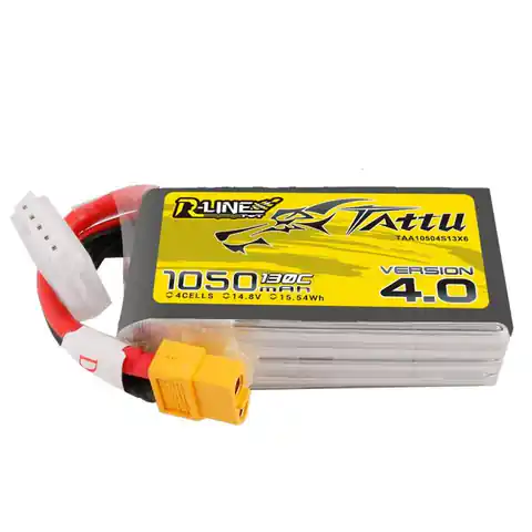 ⁨Akumulator Tattu R-Line 4.0 1050mAh 14,8V 130C 4S1P XT60⁩ w sklepie Wasserman.eu