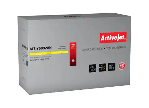 ⁨Toner Activejet ATS-Y6092AN (zamiennik Samsung CLT-Y6092S; Premium; 7 000 stron; żółty)⁩ w sklepie Wasserman.eu
