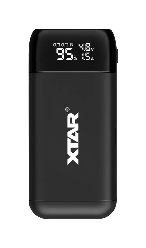 ⁨Charger / Power bank for 18650 XTAR PB2S batteries⁩ at Wasserman.eu