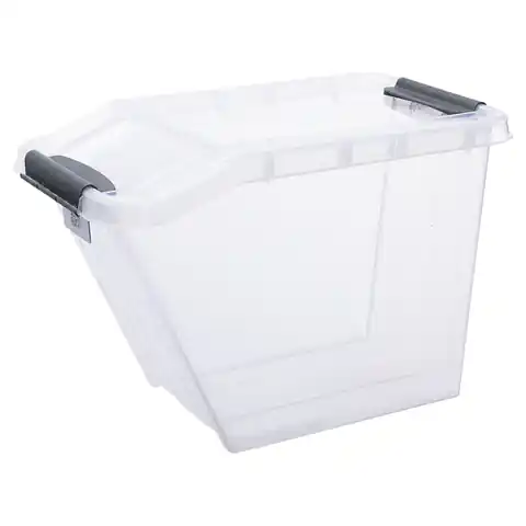 ⁨Inclined container with lid Plast Team Pro Box QR 58L⁩ at Wasserman.eu