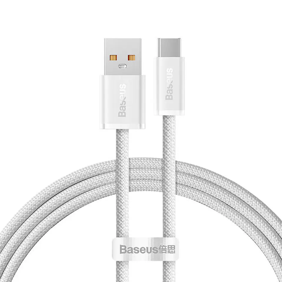 ⁨Kabel USB do USB-C Baseus Dynamic Series, 100W, 1m (biały)⁩ w sklepie Wasserman.eu