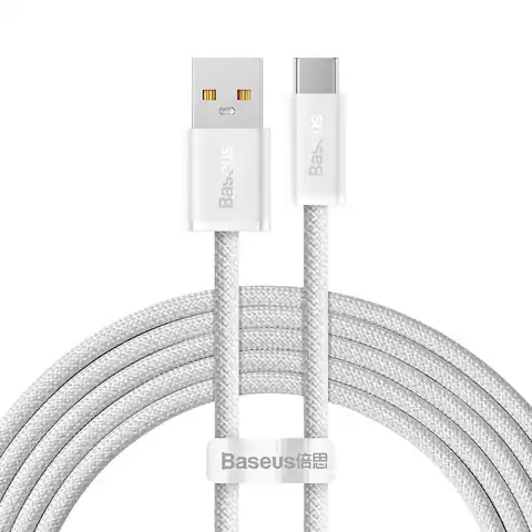 ⁨USB to USB-C Cable Baseus Dynamic Series, 100W, 2m (white)⁩ at Wasserman.eu