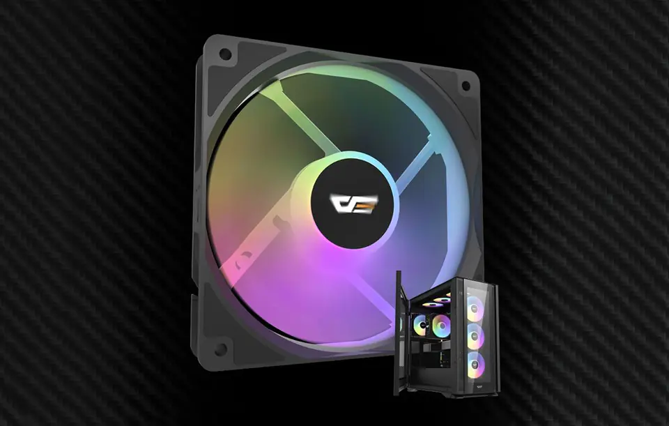⁨LED fan for Darkflash CL12 (120x120)⁩ at Wasserman.eu