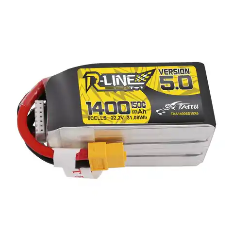 ⁨Akumulator Tattu R-Line 5.0 1400mAh 22.2V 150C 6S1P XT60⁩ w sklepie Wasserman.eu