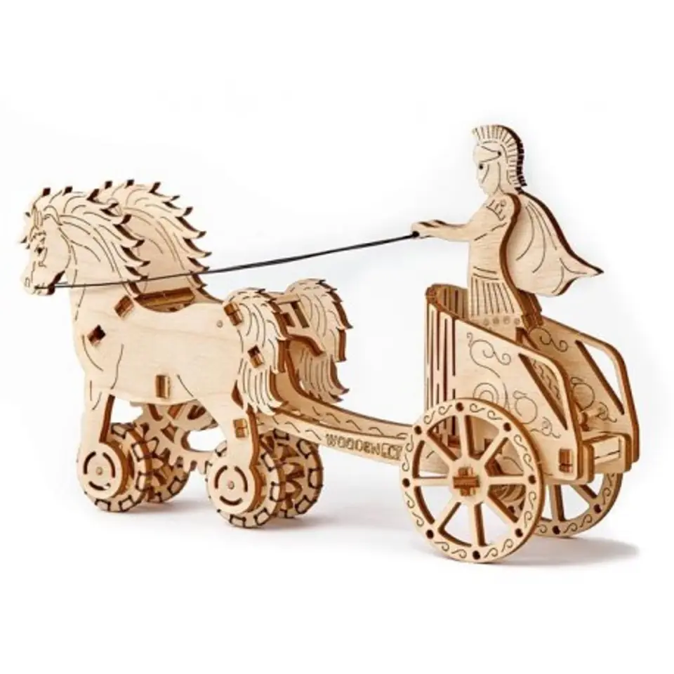 ⁨Wooden mechanical puzzle 3d wooden.city - chariot⁩ at Wasserman.eu