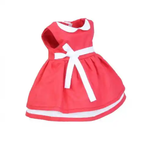 ⁨Sukienka dla lalki 35-45cm elizabeth czerwona⁩ w sklepie Wasserman.eu