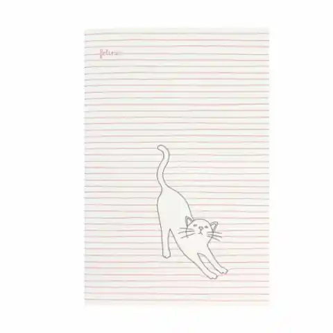 ⁨medium notebook - felines - cats - stay pawsitive (pink)⁩ at Wasserman.eu