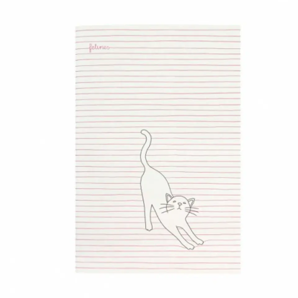 ⁨średni zeszyt - felines - koty - stay pawsitive (pink)⁩ w sklepie Wasserman.eu