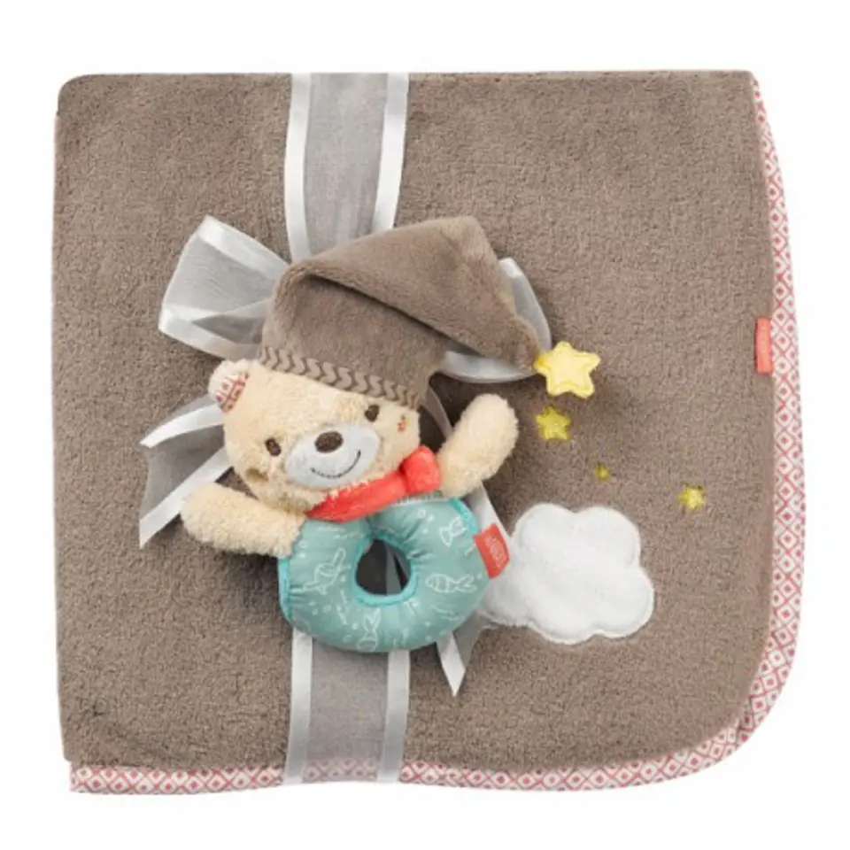 ⁨Blanket with mascot, bruno bear, from the collection: bruno⁩ at Wasserman.eu