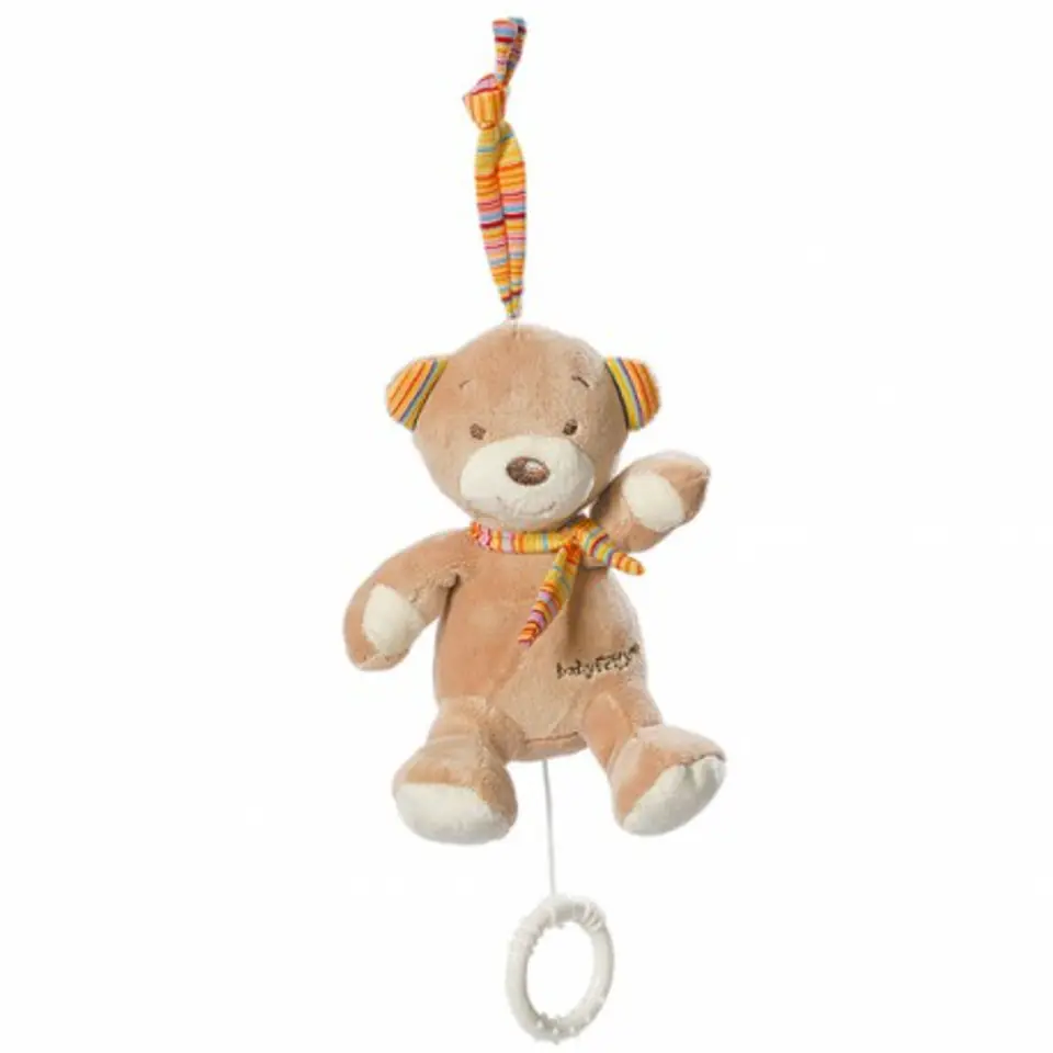 ⁨Mascot with music box, teddy bear, from the collection: rainbow⁩ at Wasserman.eu