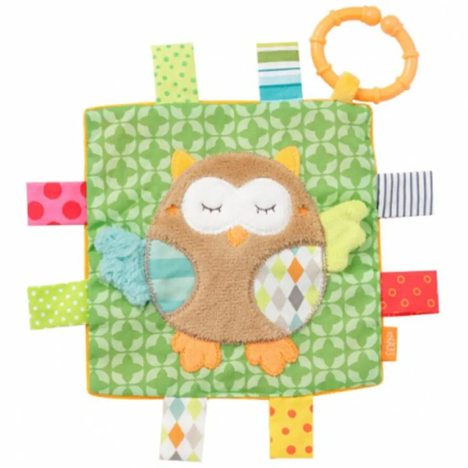 ⁨Pendant, sensory cloth, owl, from the collection: sleeping forest⁩ at Wasserman.eu