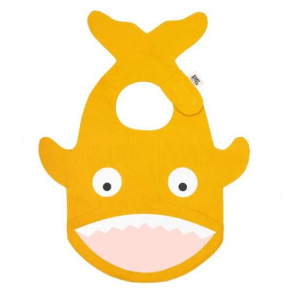 ⁨Baby bites waterproof bib yellow mustard⁩ at Wasserman.eu