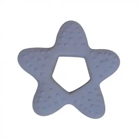 ⁨Filibabba teether sensory star powder blue⁩ at Wasserman.eu