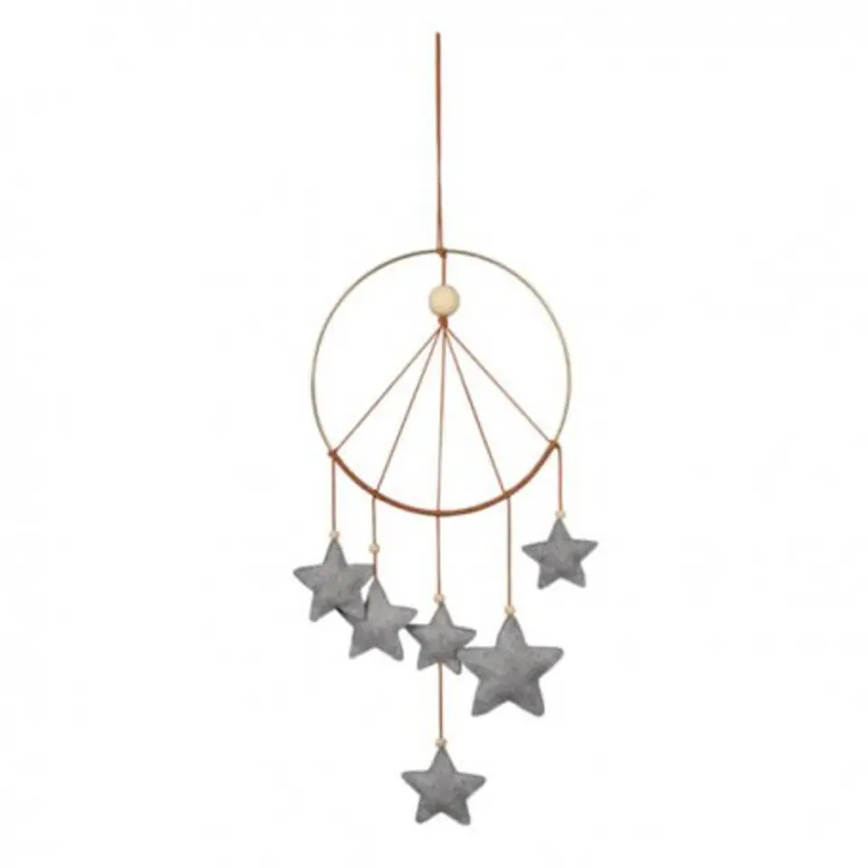 ⁨Filibabba star pendant grey melange⁩ at Wasserman.eu