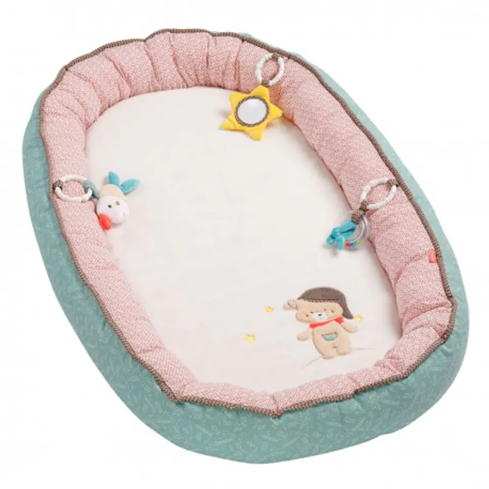 ⁨Baby fehn, bruno, baby nest, mat, playpen, teddy bear⁩ at Wasserman.eu