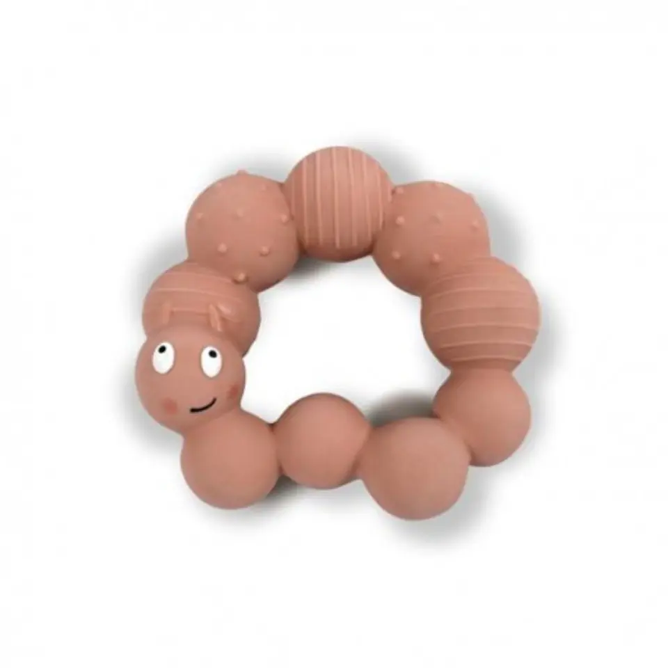 ⁨Filibabba rubber teether caterpillar lilly⁩ at Wasserman.eu