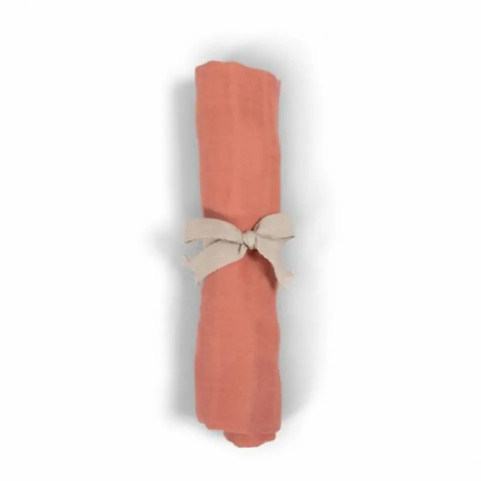 ⁨Filibabba muslin diaper 65 x 65 cm coral⁩ at Wasserman.eu