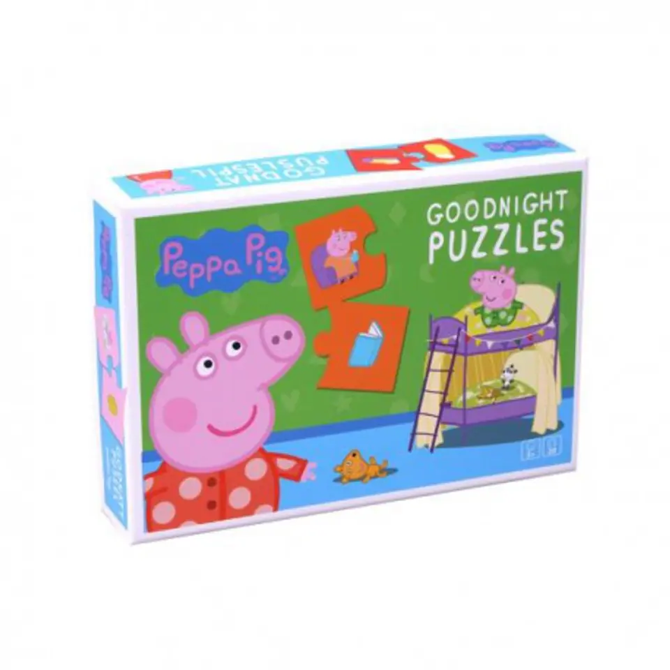 ⁨Puzzle na dobranoc, zestaw 10 układanek, 20 el.,⁩ w sklepie Wasserman.eu