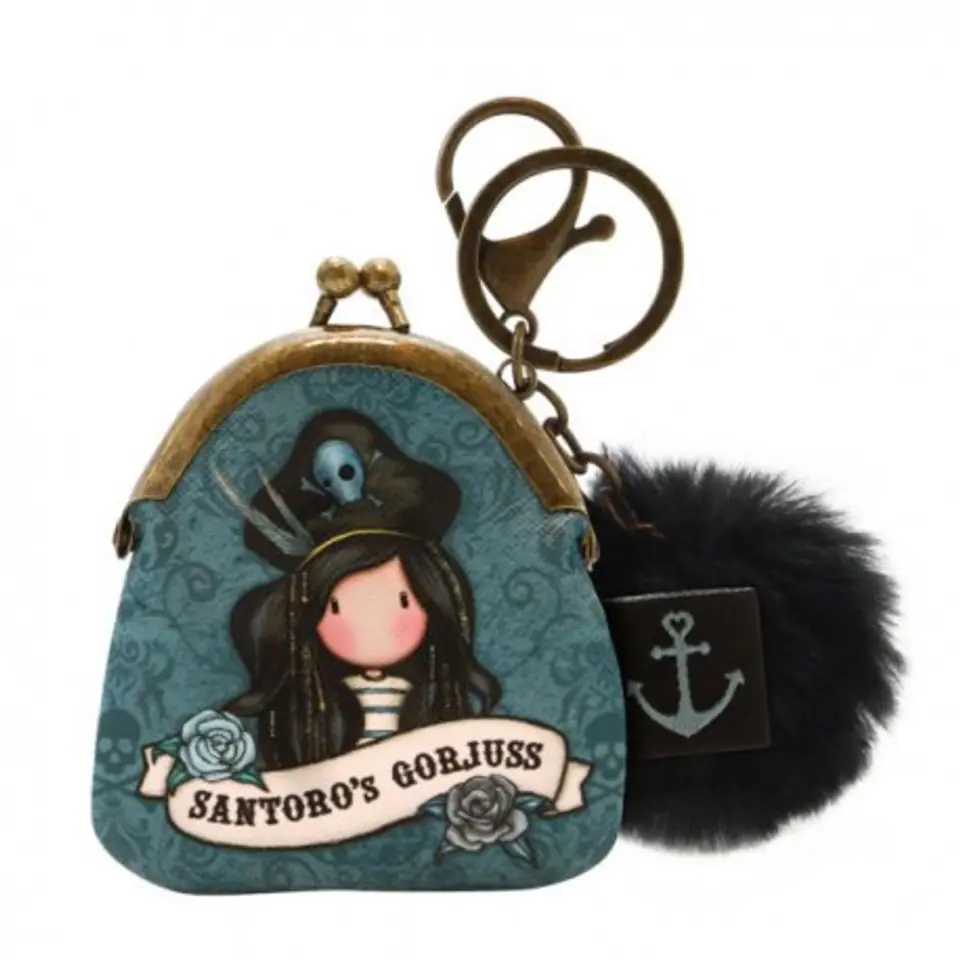 ⁨Purse, key ring - gorjuss pirates - black pearl⁩ at Wasserman.eu