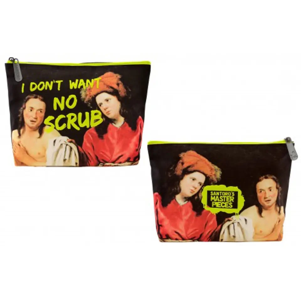 ⁨Large cosmetic bag, sachet - masterpieces - no scrub m⁩ at Wasserman.eu