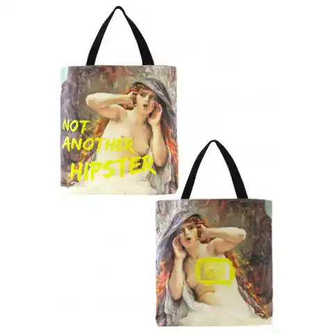 ⁨Large shopping bag - masterpieces - not another hipster⁩ at Wasserman.eu