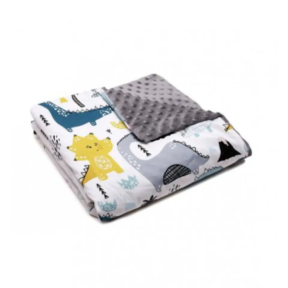 ⁨Minky blanket 100x135cm (dinosaurs)⁩ at Wasserman.eu