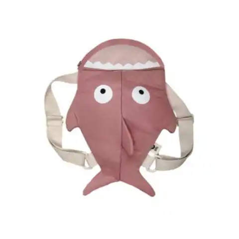 ⁨Baby bites shark pink backpack for kids⁩ at Wasserman.eu