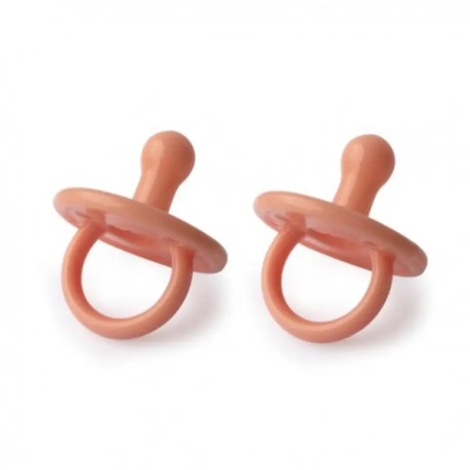 ⁨Filibabba silicone pacifiers 2 pcs. 0m+ coral⁩ at Wasserman.eu