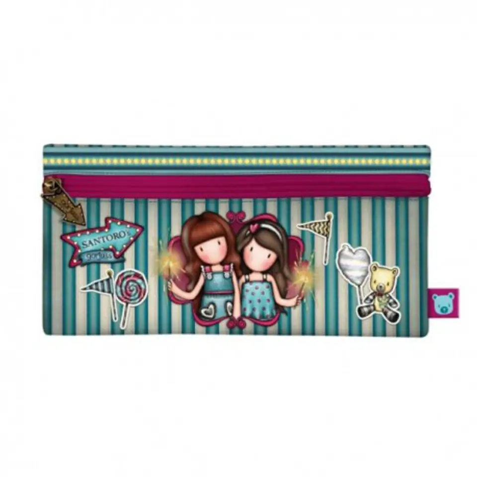 ⁨Pencil case, cosmetic bag, pouch - gorjuss - fireworks⁩ at Wasserman.eu