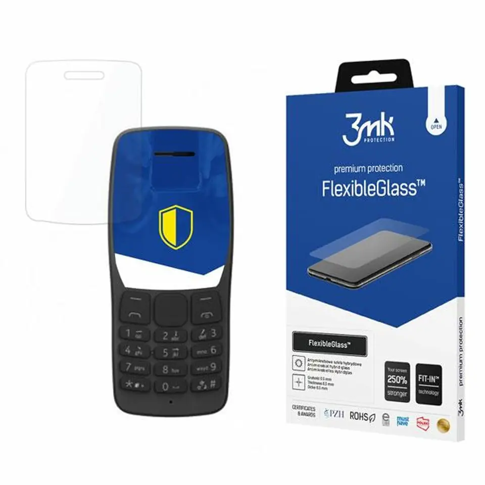 ⁨3MK FlexibleGlass Nokia 110 Szkło Hybrydowe⁩ w sklepie Wasserman.eu