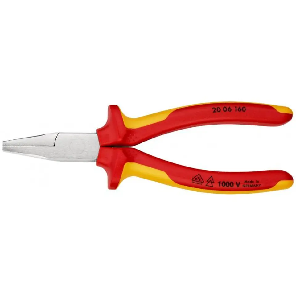 ⁨FLAT INSULATED PLIERS VDE 160MM⁩ at Wasserman.eu