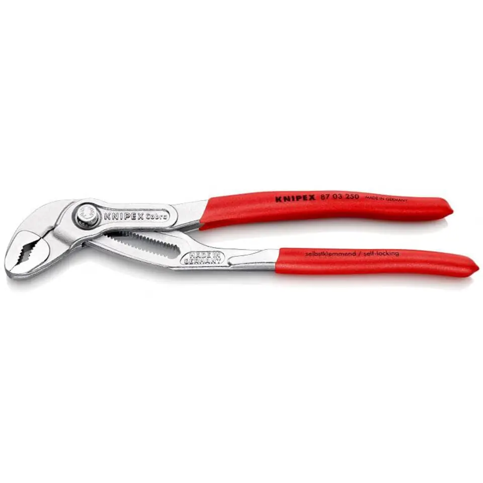 ⁨ADJUSTABLE PIPE PLIERS COBRA 250MM, CHROME⁩ at Wasserman.eu