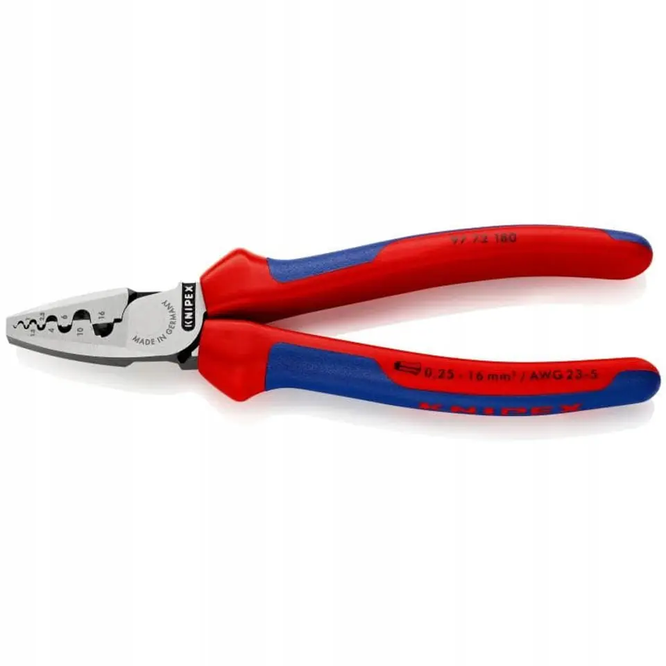 ⁨PLIERS FOR CRIMPING CABLE SLEEVES. 0.25-16MM⁩ at Wasserman.eu
