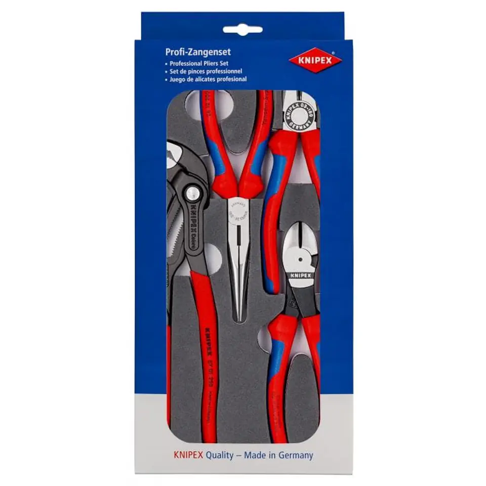 ⁨4 PCS PLIERS SET, FOAM INSERT⁩ at Wasserman.eu