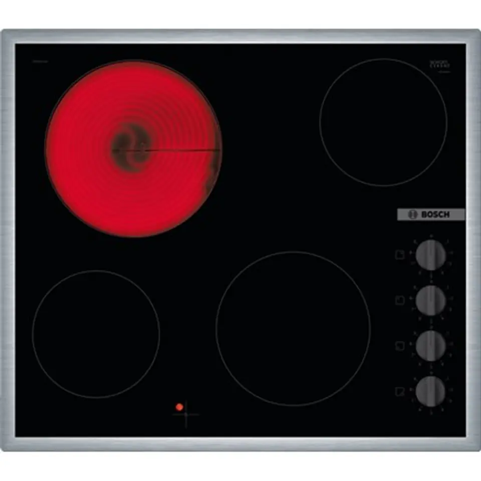 ⁨Bosch Hob PKE645CA2E Electric, Number of burners/cooking zones 4, Mechanical, Black⁩ at Wasserman.eu