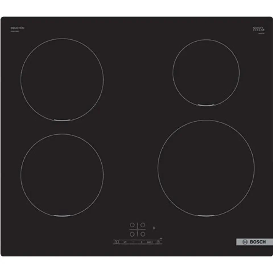 Bosch Serie 4 PUE611BB5E hob Black Built-in 60 cm Zone induction hob 4 zone(s) at Wasserman.eu